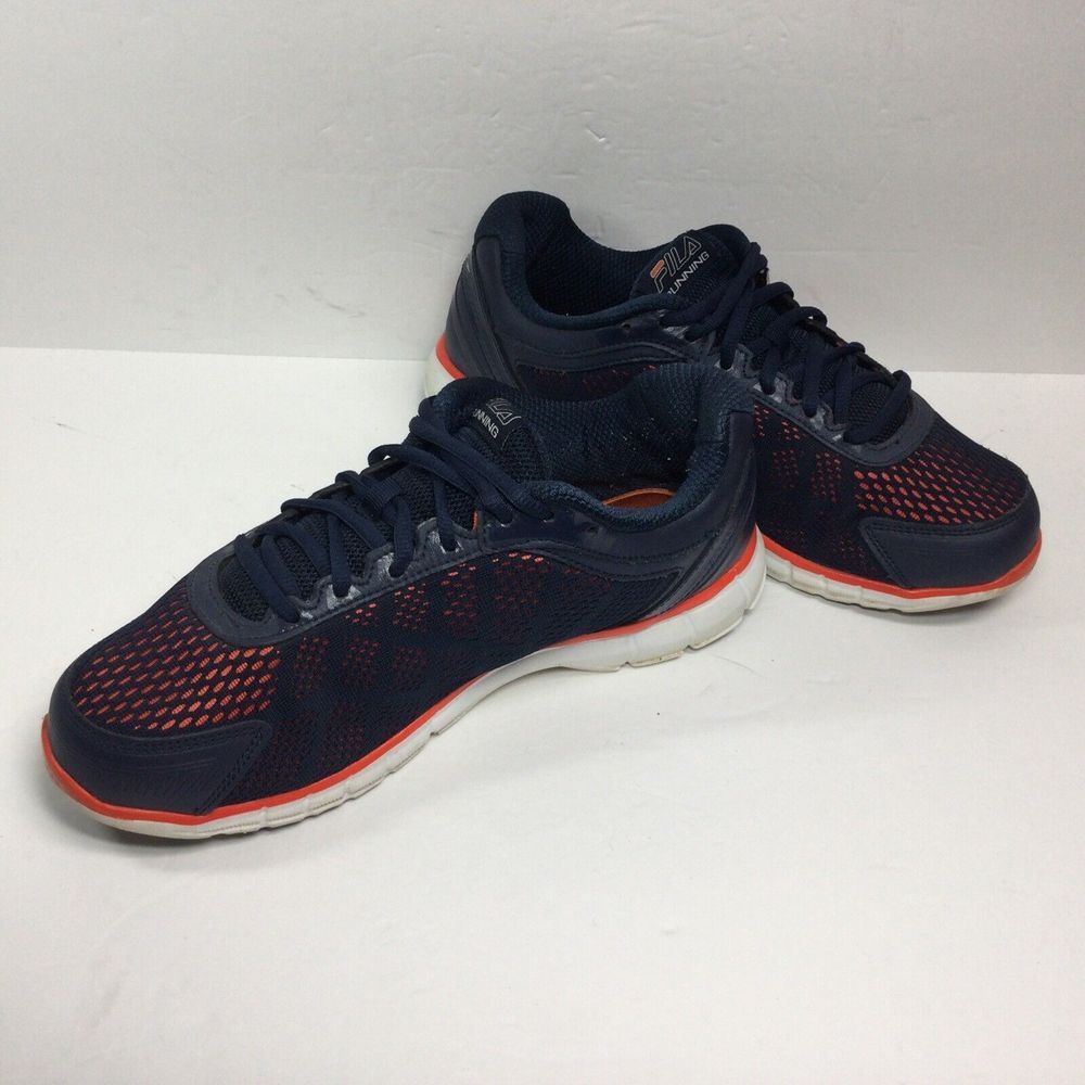 Fila Athletic Running shoes Mens Size 9.5 Blue Orange Comfort Walking Sneakers